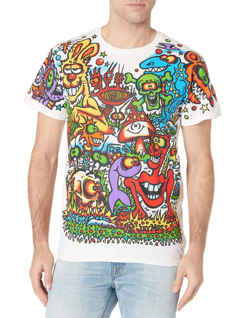 Liquid Blue unisex adult Joey Mars Zidzoii Graphic Art T-shirt Top T Shirt, White, 2X US - Image 1